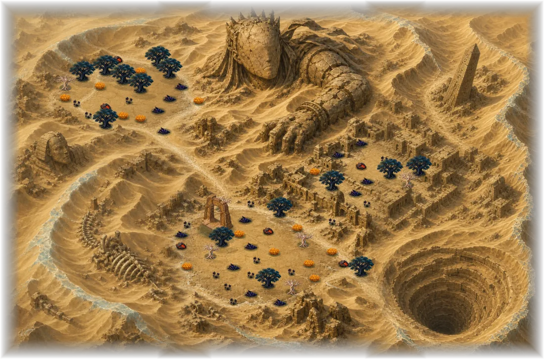 Map — The Sands